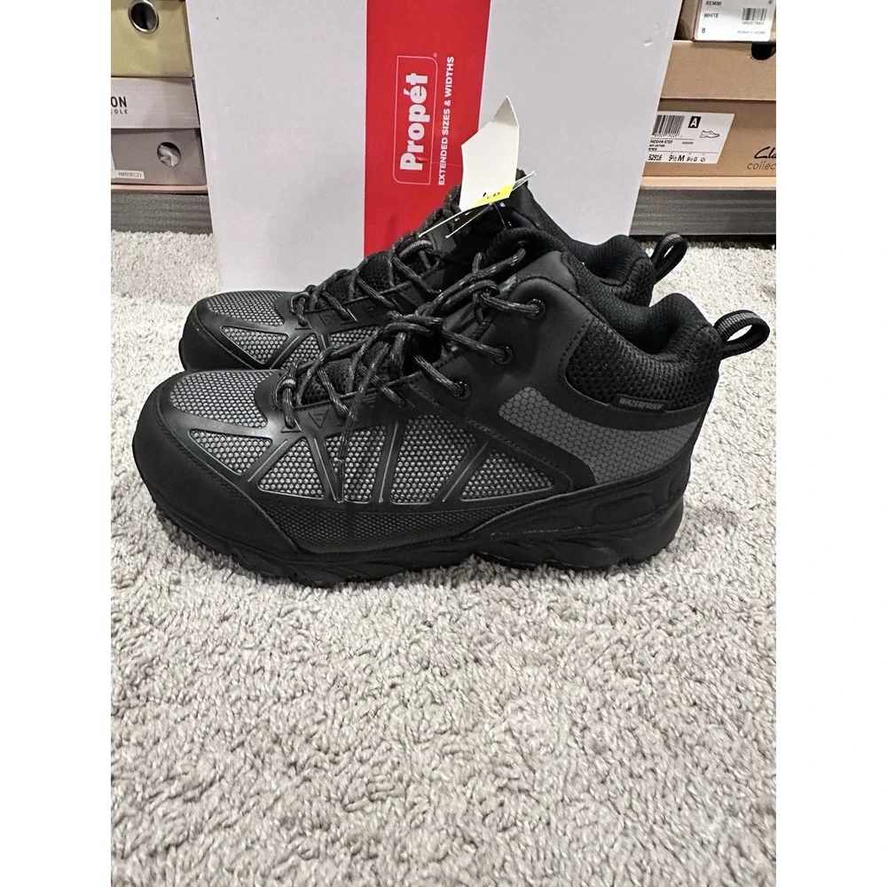 Propet Seeley Hi Composite Toe Work Mens Black Work Safety Shoes Size 9‎ W(E)